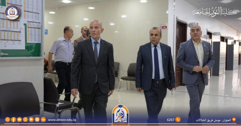 لجنة وزارية تتابع الامتحانات التقويمية لطلبة كلية النور الجامعة حضوريا